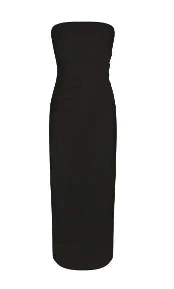Strapless Nadege Draped Maxi Dress